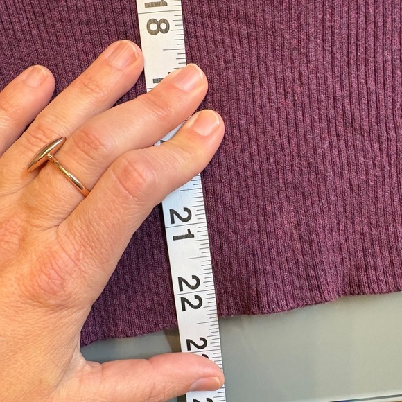 Kersh Purple stretchy Turtle Neck long sleeve classic Sweater women's size Small - Picture 8 of 8